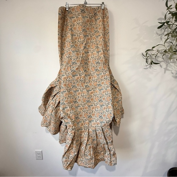 Anthropologie Layla Floral Printer Chair Slip Cover Magnolia New - Picture 3 of 5